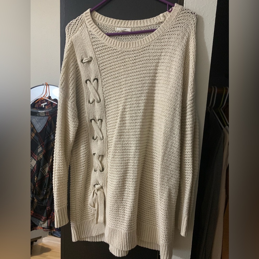 Maurices Cream Sweater size L